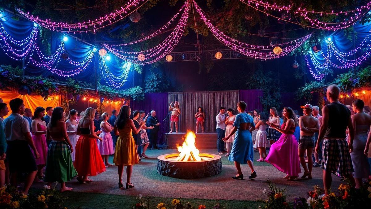 Introdução aos festivais modernos inspirados em celebrações mitológicas