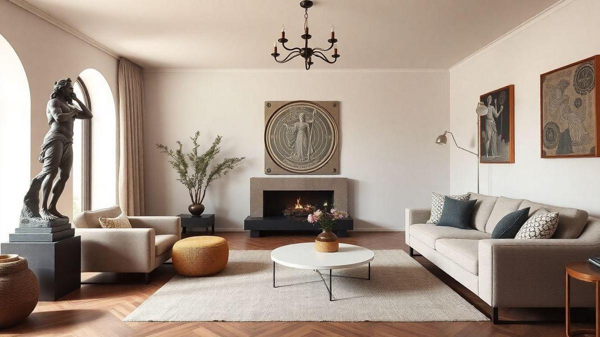 Introdução aos Símbolos Mitológicos na Decoração de Interiores